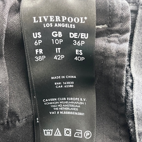 Liver Pool LA Women's The High Rise Ankle Jeans, Gray, Size 6 Petite - Picture 12 of 13